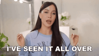 Blue Sweater Woman I've Seen It All Over GIF