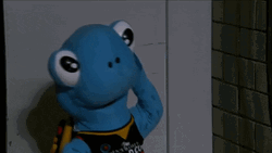 Blue Turtle Mascot Dancing GIF