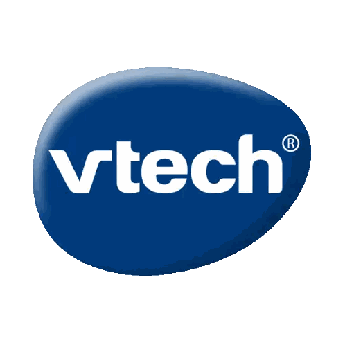 Blue Vtech Logo With White R Sticker