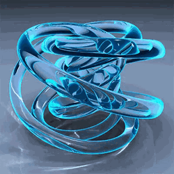 Blue Water Spiralling GIF