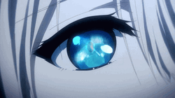 Blue Watery Anime Eyes GIF