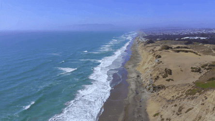 Blue Wave On A Sunny Day GIF