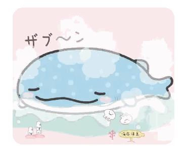 Blue Whale With White Polka Dots Sticker