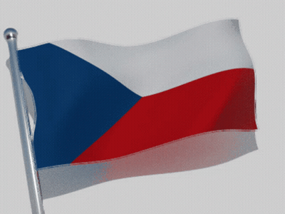 Blue White And Red Flag Flying GIF