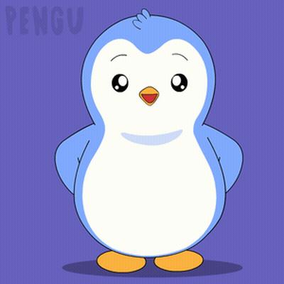 Blue White Penguin Hands In Pockets Pengu GIF