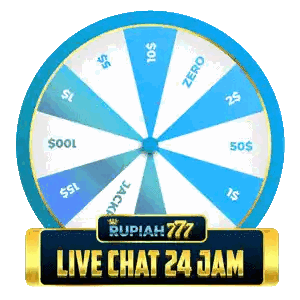 Blue White Roulette Wheel Live Chat 24 Jam Sticker
