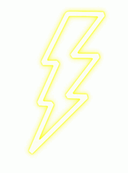 Blue Yellow Lightning Increasing Lights GIF