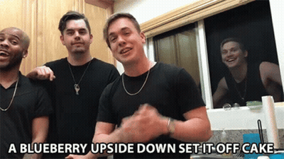 Blueberry Upside Down Cake GIF