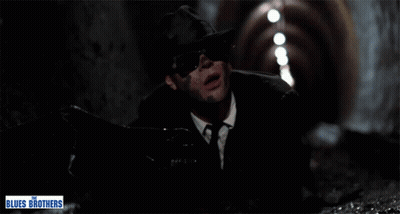 Blues Brothers Poster Man in Hat and Sunglasses