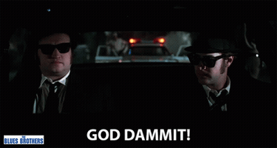 Blues Brothers Poster Two Men In Suits And Hats GIF