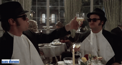 Blues Brothers Toasting GIF