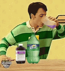 Blues Clues Steve Drinking Lean GIF