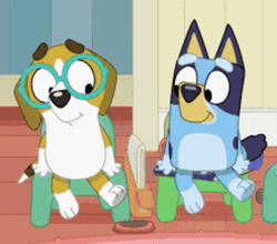 Bluey And A Friend GIF