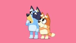 Bluey And Bingo Amazed GIF