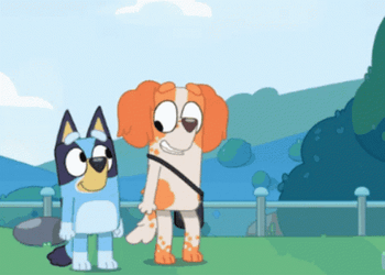 Bluey Cartwheel Edition GIF