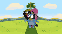 Bluey Shadow Game GIF