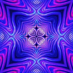 Bluish Purple Irregular Kaleidoscope GIF