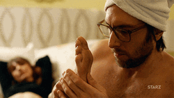 Blunt Talk Celia And Jim Foot Fetish GIF