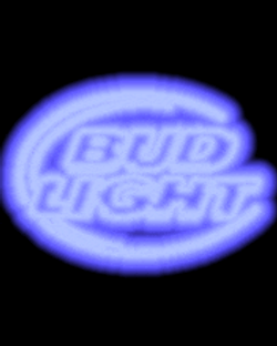 Blur To Clear Bud Light LED GIF
