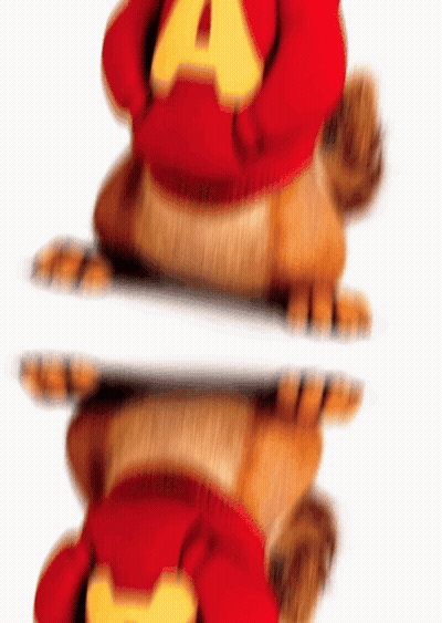 Blurred Alvin And The Chipmunks With Letter A On Back GIF
