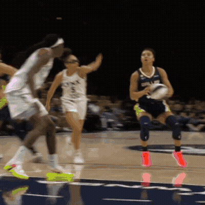 Blurred Basketball Game Number 5 Jersey GIF
