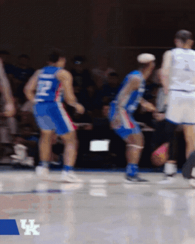 Blurred Basketball Game With UK GIF