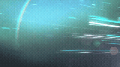Blurred Blue Background With Rainbow GIF