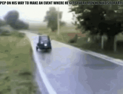 Blurred Car Driving Down Road GIF