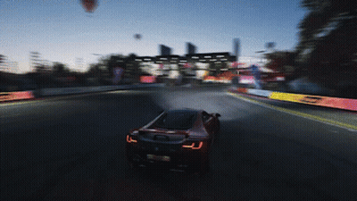 Blurred Car Driving With JC License Plate GIF