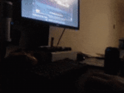 Blurred Computer Monitor With Lines GIF
