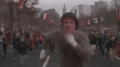Blurred Crowd With Keep Written Above GIF