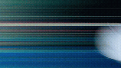 Blurred Face Against Blue Background GIF