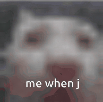 Blurred Face Saying Me When J GIF