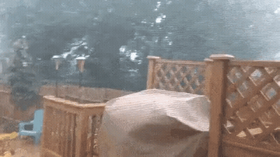 Blurred Face With Blue Sky Background GIF