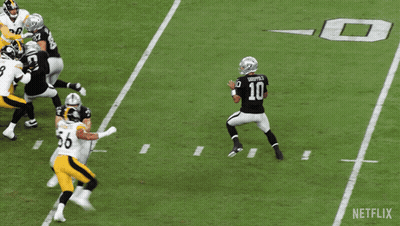Blurred Football Field With Number 02 GIF