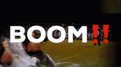 Blurred Football Field With White Boom GIF