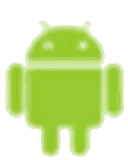Blurred Green Android Robot Sticker