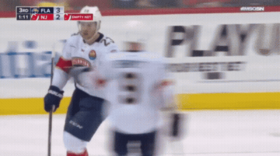Blurred Hockey Game Florida Panthers vs New Jersey Islanders