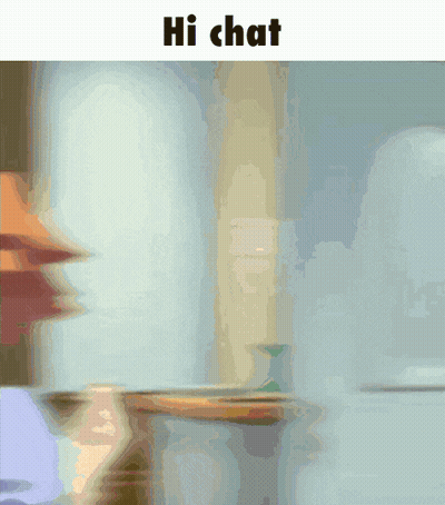 Blurred Image Saying Hi Chat GIF