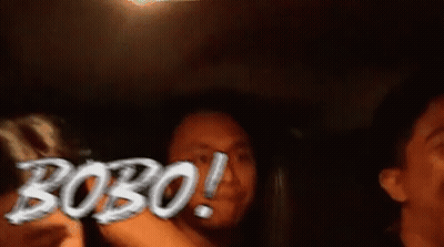 Blurred Man And Woman With Bobo GIF