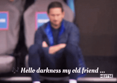 Blurred Man Hello Darkness My Old Friend GIF