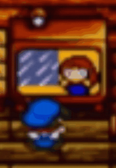 Blurred Man In Blue Hat GIF