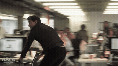 Blurred Man In Office MR E GIF