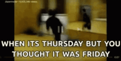 Blurred Man Walking When Its Thursday But You Thought It Was Friday GIF