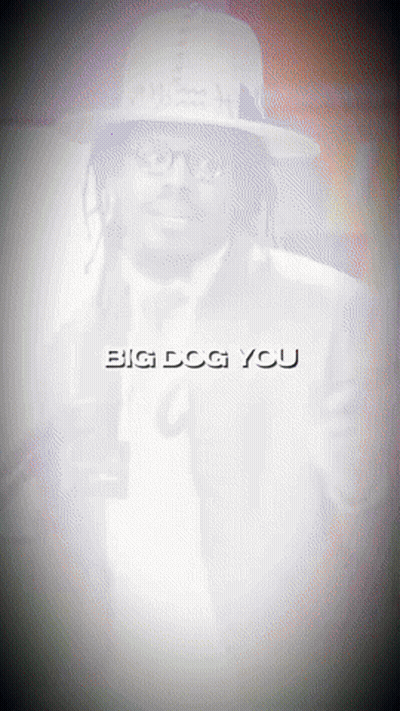 Blurred Man With Big Dog You GIF