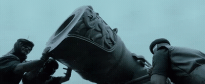 Blurred Military Vehicle With Man Driving GIF