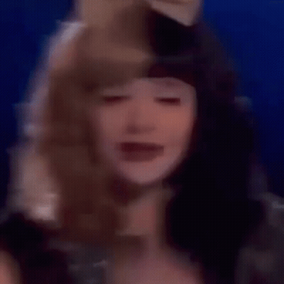 Blurred Person Face Blue Background GIF