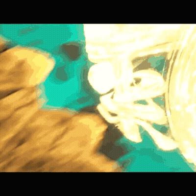 Blurred Person Holding Bottle With Letter R GIF