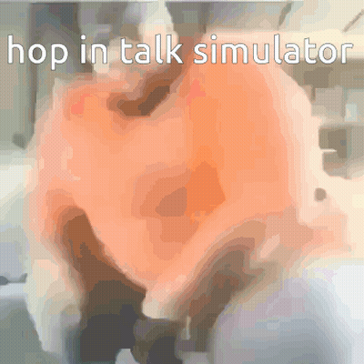 Blurred Person Hop In Talk Simulator GIF