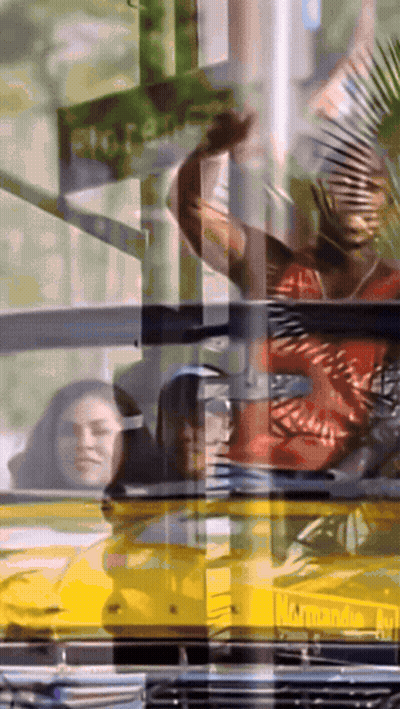 Blurred Person In Front Of Rio De Janeiro Sign GIF
